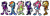 Size: 4000x1300 | Tagged: safe, artist:mysteryponyfan, derpibooru import, applejack, fluttershy, pinkie pie, rainbow dash, rarity, twilight sparkle, anthro, cat, coyote, fox, hedgehog, rabbit, absurd resolution, bunnified, bunny pie, catified, mane six, sonic the hedgehog (series), sonicified, species swap, vixen