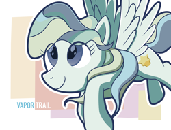 Size: 4990x3810 | Tagged: safe, artist:yvt-jp, vapor trail, pegasus, pony, top bolt, cute, female, mare, solo, vaporbetes