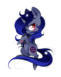 Size: 1494x1854 | Tagged: safe, artist:ipun, oc, oc only, oc:ace darkness, pony, unicorn, blushing, looking back, simple background, smiling, solo, starry eyes, stars, transparent background, wingding eyes