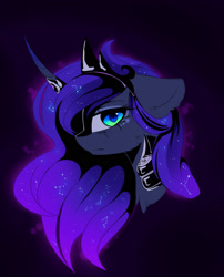 Size: 1280x1582 | Tagged: dead source, safe, artist:magnaluna, derpibooru import, princess luna, alicorn, pony, armor, constellation, female, jewelry, mare, solo