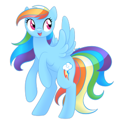 Size: 2000x2000 | Tagged: safe, artist:orcakisses, rainbow dash, pegasus, pony, open mouth, rearing, simple background, solo, transparent background