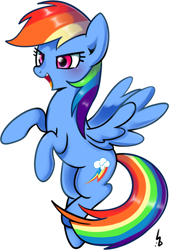 Size: 610x901 | Tagged: safe, artist:haden-2375, rainbow dash, pegasus, pony, cute, dashabetes, flying, open mouth, simple background, solo, spread wings, white background