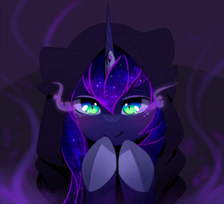 Size: 1280x1166 | Tagged: dead source, safe, artist:magnaluna, derpibooru import, princess luna, alicorn, pony, female, mare, smiling, solo