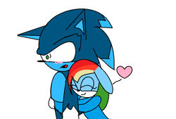 Size: 801x540 | Tagged: safe, artist:blackmasterelite15, derpibooru import, rainbow dash, anthro, crossover, sonic the hedgehog, sonic the hedgehog (series), sonic the werehog, sonicified