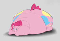 Size: 1155x786 | Tagged: safe, artist:astr0zone, pinkie pie, earth pony, pony, blob, chubby cheeks, fat, impossibly large belly, impossibly large butt, morbidly obese, obese, piggy pie, plot, pudgy pie, raised tail