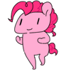 Size: 100x100 | Tagged: safe, artist:pohwaran, pinkie pie, earth pony, pony, aikatsu!, animated, frame by frame, gif, gif for breezies, icon, parody, picture for breezies, running, running in place, solo