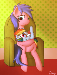 Size: 1200x1600 | Tagged: safe, artist:timidwithapen, firefly, rainbow dash, pegasus, pony, g1, g4, baby, baby bottle, baby dash, baby pony, bottle, cute, dashabetes, feeding, female, filly, filly rainbow dash, firefly as rainbow dash's mom, foal, g1 to g4, generation leap, mare, milk, mother and child, mother and daughter, parent and child, sitting, sucking