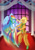 Size: 1600x2263 | Tagged: safe, artist:jewelscore, derpibooru import, applejack, rainbow dash, anthro, ambiguous facial structure, chaps, clothes, dress, gala dress, grand galloping gala, rainbow trail