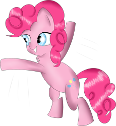 Size: 2031x2209 | Tagged: safe, artist:brok-enwings, derpibooru import, pinkie pie, earth pony, pony, female, mare, newbie artist training grounds, pink coat, pink mane, solo