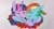 Size: 800x432 | Tagged: safe, artist:themoonraven, rainbow dash, twilight sparkle, pegasus, pony, baseball cap, eyes closed, female, flower, hat, hug, lesbian, mare, open mouth, rose, shipping, simple background, tongue out, twidash