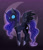 Size: 1280x1482 | Tagged: safe, artist:magnaluna, derpibooru import, princess luna, alicorn, pony, creepy, looking at you, pointy ponies, solo, spread wings, tim burton