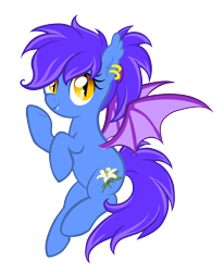 Size: 2453x2973 | Tagged: safe, artist:lifyen, oc, oc only, oc:evening lily, bat pony, pony, looking at you, solo