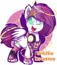 Size: 900x1035 | Tagged: safe, artist:xwhitedreamsx, oc, oc only, oc:destiny resonance, pegasus, pony, looking back, open mouth, simple background, smiling, solo, transparent background