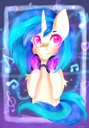 Size: 1024x1463 | Tagged: safe, artist:bossmeow, dj pon-3, vinyl scratch, pony, unicorn, female, horn, mare, solo