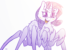 Size: 4000x2600 | Tagged: safe, artist:fluffyxai, rarity, monster pony, original species, spider, spiderpony, blushing, cute, raribetes, simple background, solo, species swap, spiderponyrarity