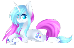 Size: 2557x1681 | Tagged: safe, artist:huirou, oc, oc only, oc:boss meow, pony, unicorn, female, mare, prone, simple background, solo, transparent background