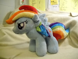 Size: 1024x768 | Tagged: safe, artist:millermademares, rainbow dash, irl, photo, plushie, solo