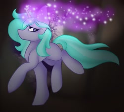 Size: 1440x1300 | Tagged: safe, artist:rosegold07, oc, oc only, pony, unicorn, glowing horn, magic, solo