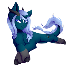 Size: 1600x1434 | Tagged: safe, artist:reavanna, oc, oc only, oc:sanft liebe, original species, simple background, solo, transparent background, unshorn fetlocks