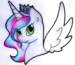 Size: 1534x1323 | Tagged: safe, artist:coffytacotuesday, oc, oc only, alicorn, pony, crown, female, jewelry, mare, regalia, solo