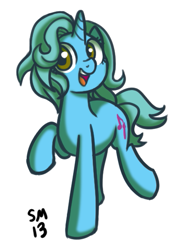 Size: 393x533 | Tagged: safe, artist:serenamidori, oc, oc only, pony, unicorn, simple background, solo, white background