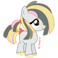 Size: 1024x1024 | Tagged: safe, artist:posey-11, oc, oc only, earth pony, pony, female, filly, offspring, parent:big macintosh, parent:marble pie, parents:marblemac, simple background, solo, transparent background, vector