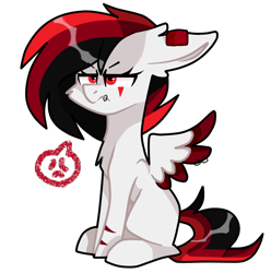 Size: 1024x1032 | Tagged: safe, artist:huirou, oc, oc only, pegasus, pony, female, mare, simple background, sitting, solo, transparent background