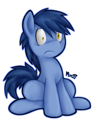 Size: 900x1082 | Tagged: dead source, safe, artist:mn27, blues, noteworthy, earth pony, pony, male, simple background, sitting, solo, stallion, surprised, transparent background