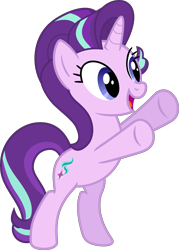 Size: 7275x10139 | Tagged: safe, artist:pink1ejack, starlight glimmer, pony, unicorn, to where and back again, absurd resolution, bipedal, cute, cutie mark, female, glimmerbetes, mare, open mouth, simple background, smiling, solo, transparent background, vector