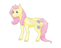 Size: 2050x1600 | Tagged: safe, artist:little-miss-jenkins, fluttershy, pegasus, pony, blushing, looking at you, simple background, solo, transparent background