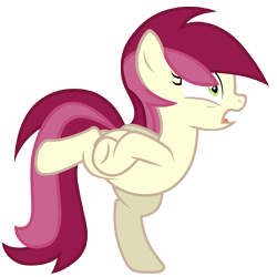 Size: 7000x7000 | Tagged: safe, artist:tardifice, roseluck, chicken, pony, absurd resolution, behaving like a bird, chicken dance, open mouth, photoshop, silly, silly pony, simple background, solo, transparent background, vector