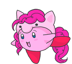 Size: 800x709 | Tagged: safe, artist:do-it-yourself, derpibooru import, pinkie pie, clothes, cosplay, costume, crossover, kirby, kirby (character), solo, species swap