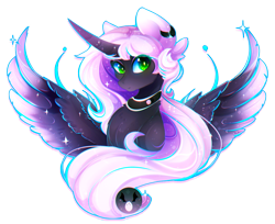 Size: 1763x1441 | Tagged: safe, artist:koveliana, oc, oc only, oc:lumina nova, alicorn, pony, alicorn oc, chromatic aberration, simple background, solo, transparent background