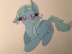 Size: 2600x1950 | Tagged: safe, artist:rainbowtashie, trixie, pony, unicorn, commission, female, mare, solo, traditional art