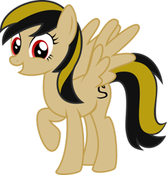 Size: 872x917 | Tagged: safe, artist:arifproject, oc, oc only, oc:viper strike, pegasus, pony, snake, 2017 community collab, cutie mark, derpibooru community collaboration, female, grin, mare, request, simple background, smiling, solo, transparent background, vector