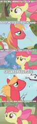 Size: 625x2079 | Tagged: safe, apple bloom, big macintosh, earth pony, pony, call of duty, image macro, kirby, male, meme, stallion