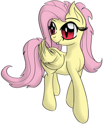 Size: 2093x2500 | Tagged: safe, artist:datapony, fluttershy, bat pony, pony, flutterbat, race swap, simple background, solo, transparent background