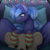 Size: 2000x2000 | Tagged: safe, artist:neonblaze909, princess luna, alicorn, pony, bed, christmas, clothes, lights, plushie, s1 luna, snuggling, socks, solo, striped socks, teddy bear