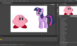 Size: 1159x696 | Tagged: safe, screencap, twilight sparkle, twilight sparkle (alicorn), alicorn, pony, female, flash, kirby, kirby (character), mare