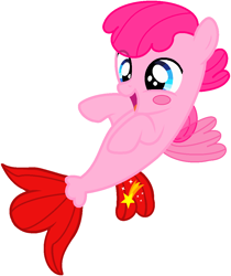 Size: 956x1139 | Tagged: safe, artist:8-bitspider, artist:lorenacarrizo18, artist:user15432, pegasus, pony, seapony (g4), my little pony: the movie, spoiler:s08, base used, crossover, cutie mark, fin wings, fins, fish tail, kirby, kirby (character), mlp style, ponified, seaponified, simple background, species swap, super smash bros., tail, white background, wings