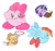 Size: 700x656 | Tagged: artist needed, safe, derpibooru import, applejack, pinkie pie, rainbow dash, twilight sparkle, book, crossover, kirby, kirby (character), kirby applejack, kirby dash, kirby pie, kirby twilight, kirbyfied, lasso, rope, species swap