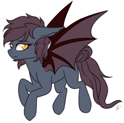 Size: 919x910 | Tagged: safe, artist:peaceouttopizza23, oc, oc only, oc:ventress, bat pony, pony, simple background, solo, transparent background