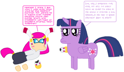 Size: 1024x599 | Tagged: safe, artist:penelopehamuchan, twilight sparkle, twilight sparkle (alicorn), alicorn, pony, crossover, kirby, kirby planet robobot, ponified, susie