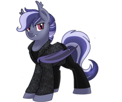 Size: 979x816 | Tagged: safe, oc, oc only, oc:doctor mara, bat pony, pony, 2017 community collab, clothes, derpibooru community collaboration, fangs, female, mare, simple background, solo, transparent background