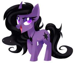 Size: 4260x3566 | Tagged: safe, artist:sorasku, oc, oc only, oc:shadow caster, pony, unicorn, absurd resolution, curved horn, female, mare, simple background, solo, transparent background