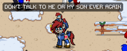 Size: 893x363 | Tagged: safe, oc, oc only, clothes, don't talk to me or my son ever again, hoodie, meme, plushie, pony town