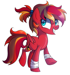 Size: 1631x1764 | Tagged: safe, artist:drawntildawn, oc, oc only, oc:fire strike, pegasus, pony, simple background, solo, transparent background