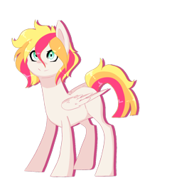 Size: 966x1000 | Tagged: safe, artist:kittii-kat, oc, oc only, oc:sunrise, pegasus, pony, female, mare, simple background, solo, transparent background