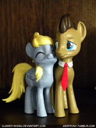 Size: 2736x3648 | Tagged: safe, artist:clawed-nyasu, derpy hooves, doctor whooves, pegasus, pony, 3d print, doctorderpy, female, male, mare, photo, shipping, straight