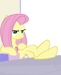 Size: 10081x12372 | Tagged: safe, artist:cyanlightning, fluttershy, pegasus, pony, to where and back again, .svg available, absurd resolution, simple background, sitting, solo, throne, transparent background, unamused, vector